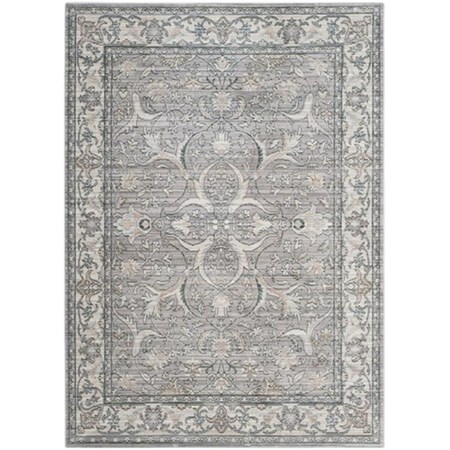 Safavieh Valencia Power Loomed Rectangle Rug- Mauve - Cream- 9 x 12 ft. VAL114D-9